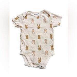 Old Navy Cream Bunny Print One-Piece